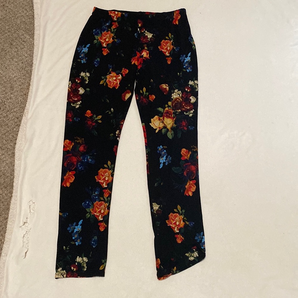 Flower Print Pants
